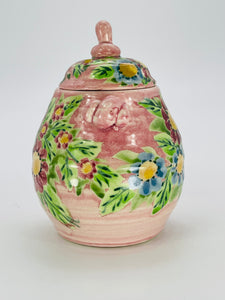 Covered Jar with Handles