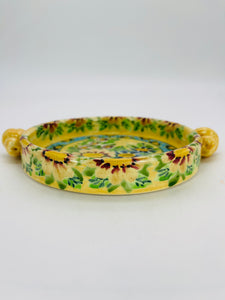 Platter with handles 6”